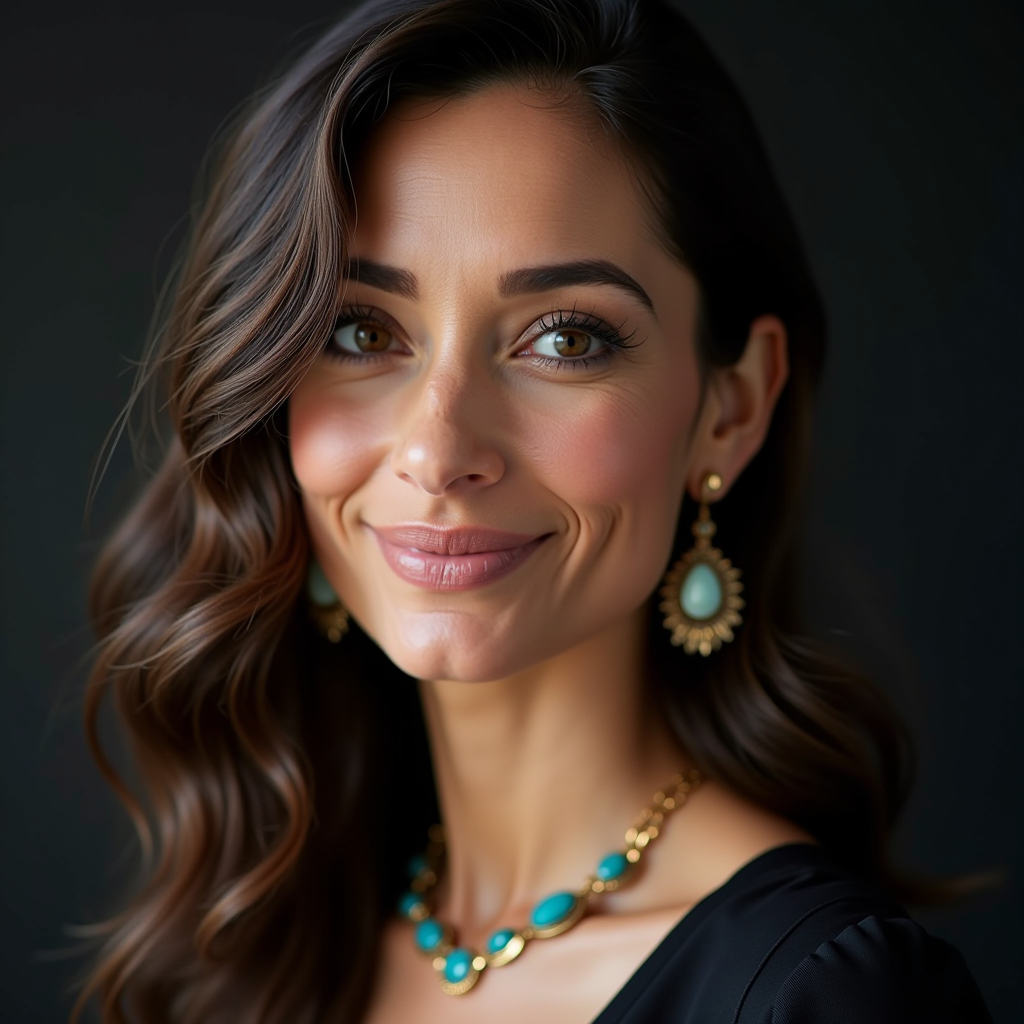 Ritratto professionale di Sofia Ferrari, storica dell'arte specializzata in gioielleria italiana e design contemporaneo